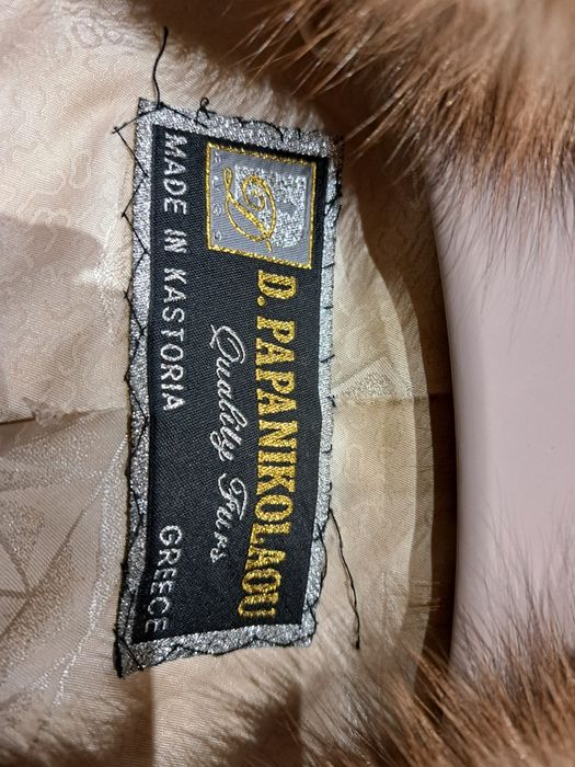 Шуба норка, комір соболь