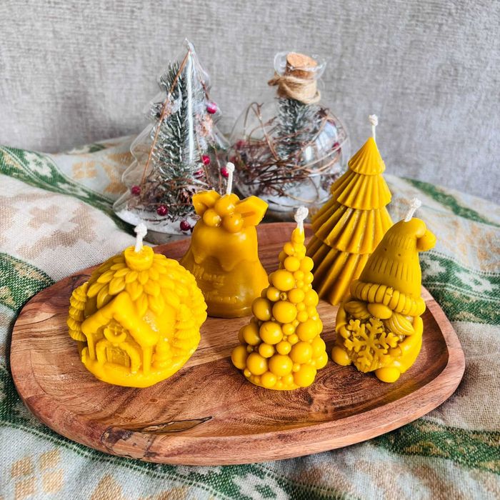 Świece z wosku pszczelego