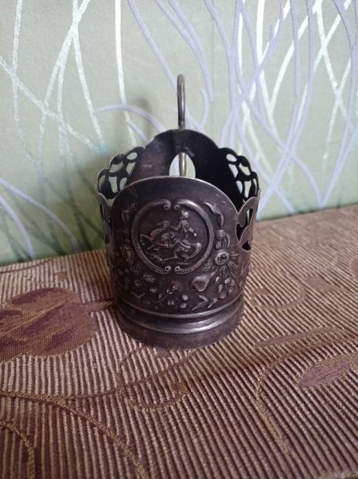 Подстаканник "Богдан Хмельницький" мельхиор