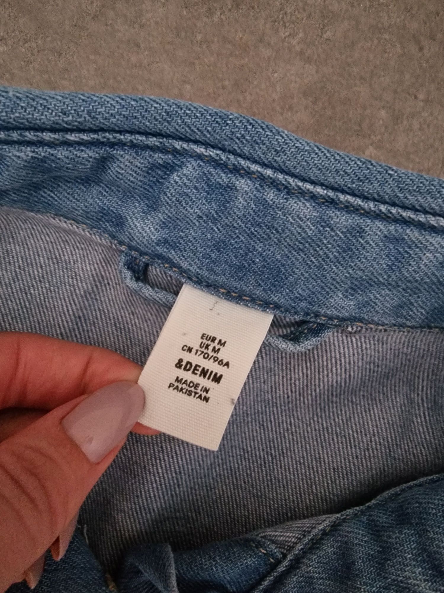 H&M jeansowa sukienka koszulowa 38 M