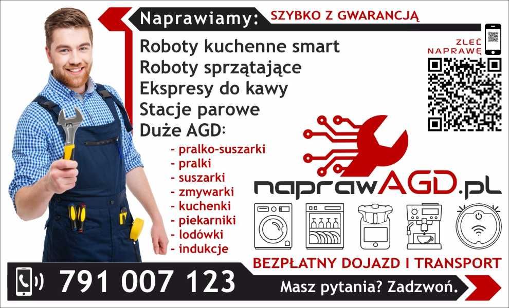 Serwis AGD z bezpłatnym dojazdem. Szybko. Z gwarancją.