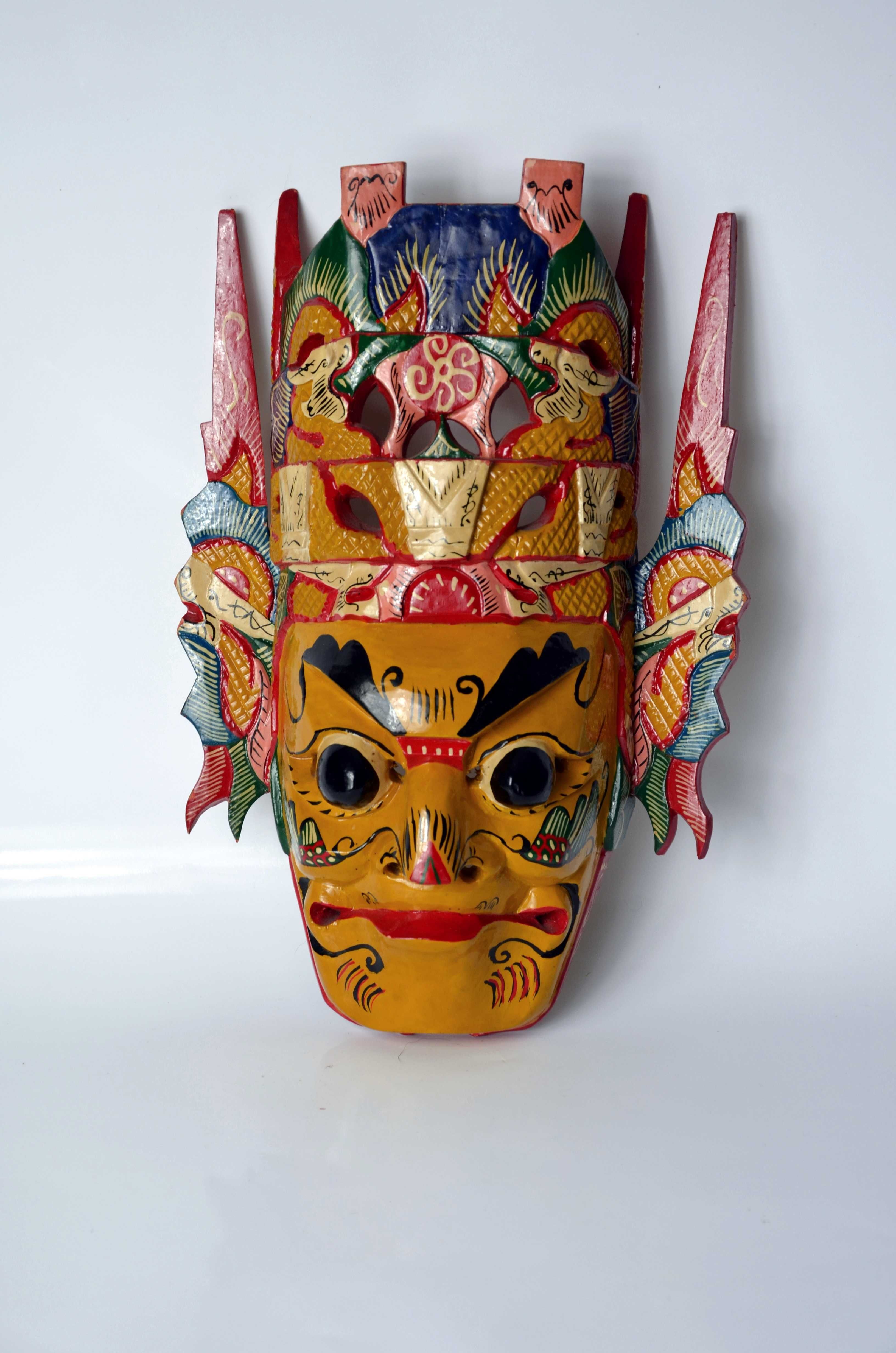 Drewniana maska Chiny, egzotyka, orient