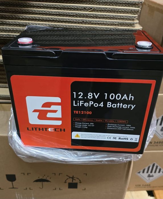 акумулятори літієві 100Ah,LiFePo4,та гелеві