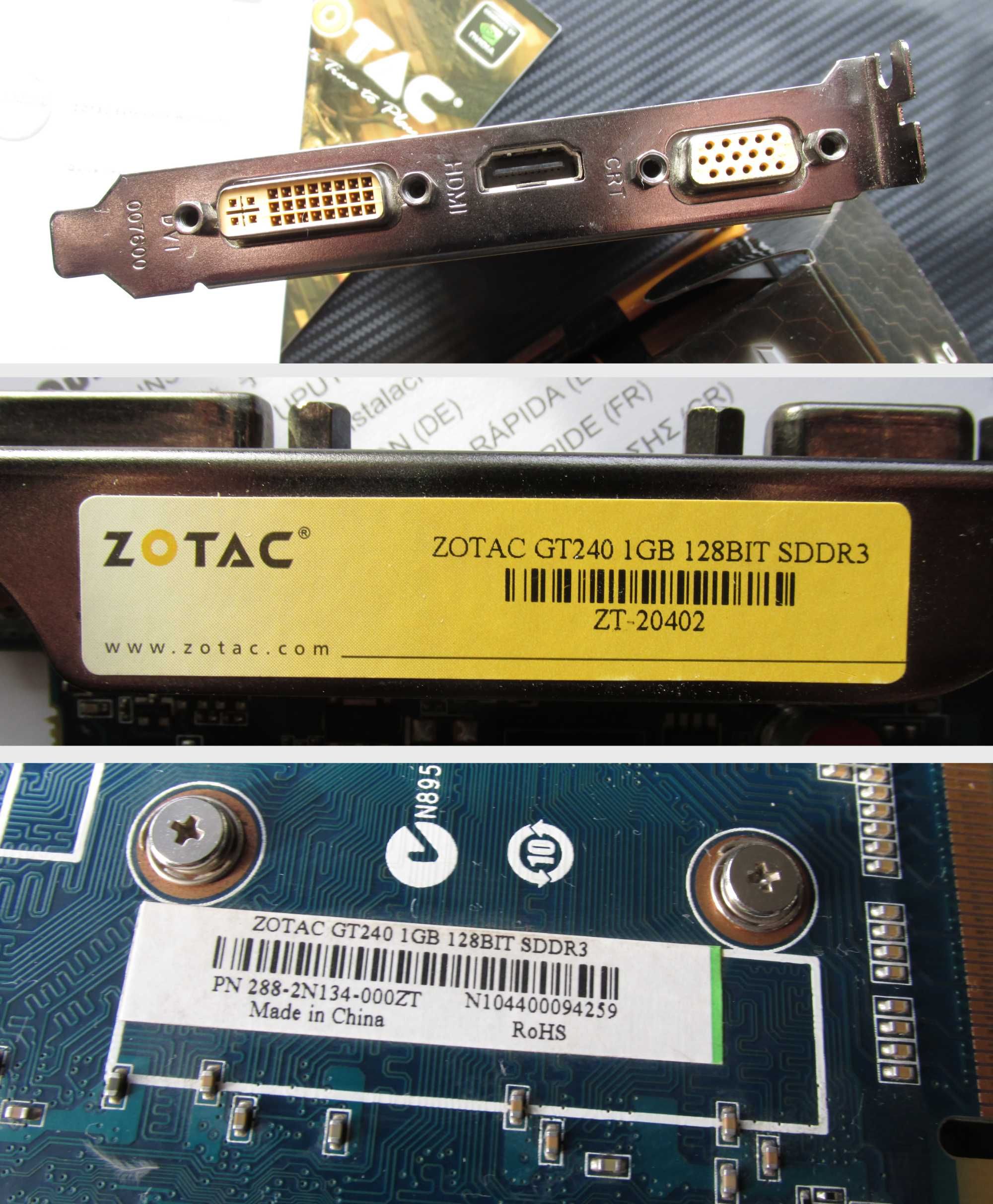 Відеокарта Zotac PCI-Ex GeForce GT 240 1024MB GDDR3 (128bit)