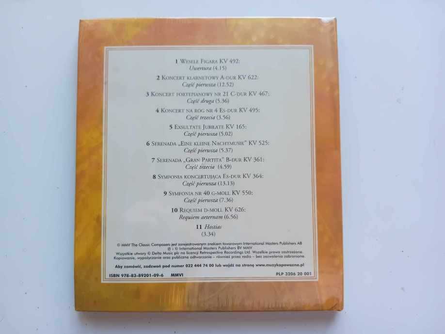 CD Mozart Mistrzowie Muzyki Klasycznej + płytka z fragmentami kolekcji