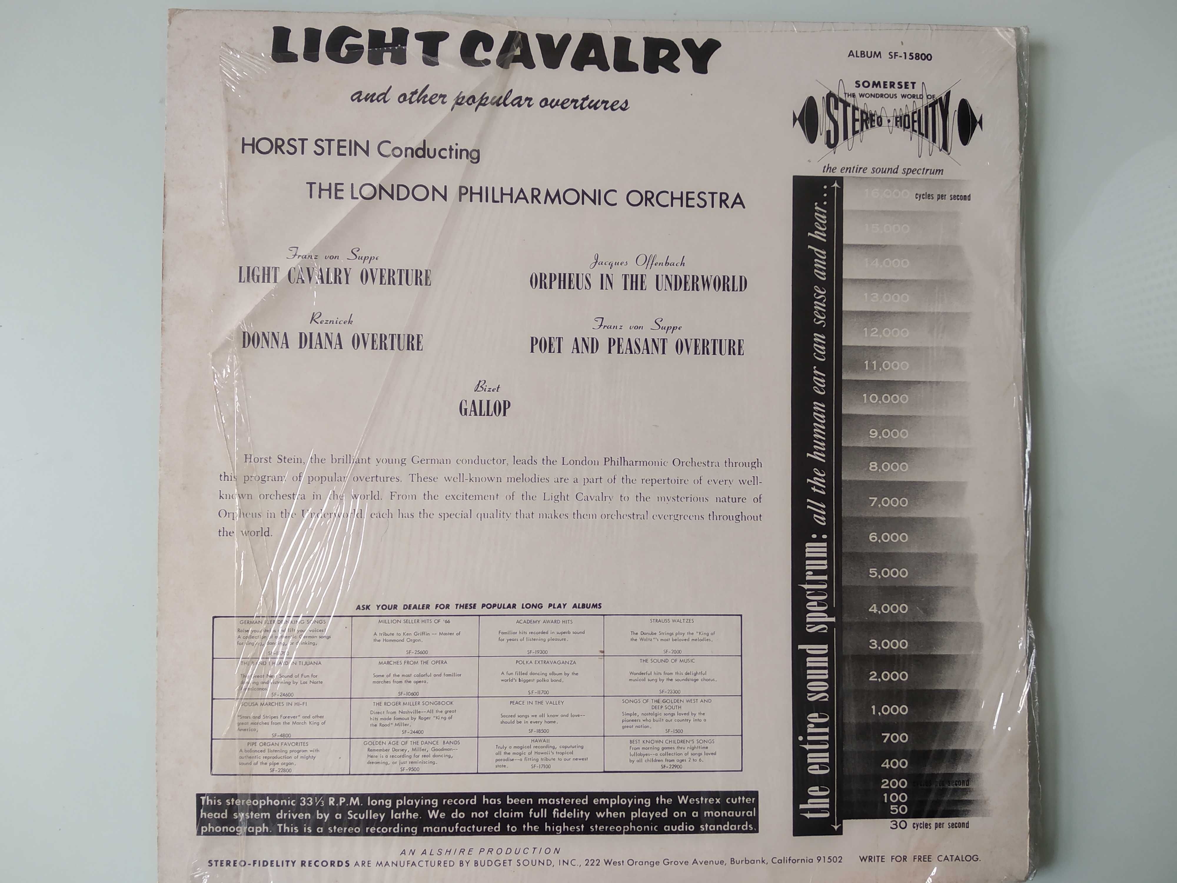 Vinil Light Cavalry Overtures And Other Popular Overtures