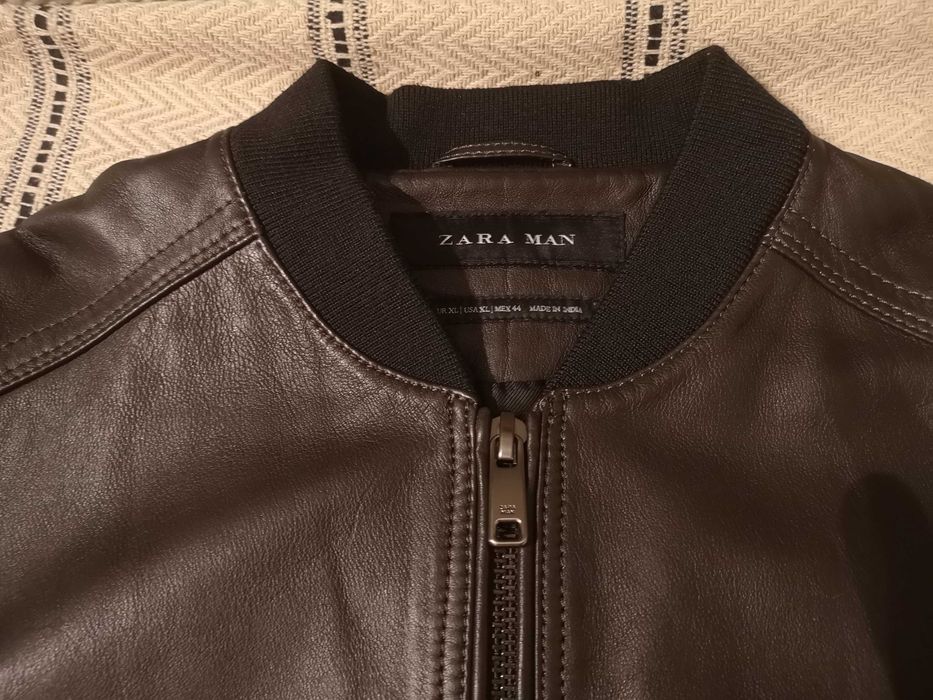 Kurtka ZARA Man, skóra, rozmiar XL, nowa.