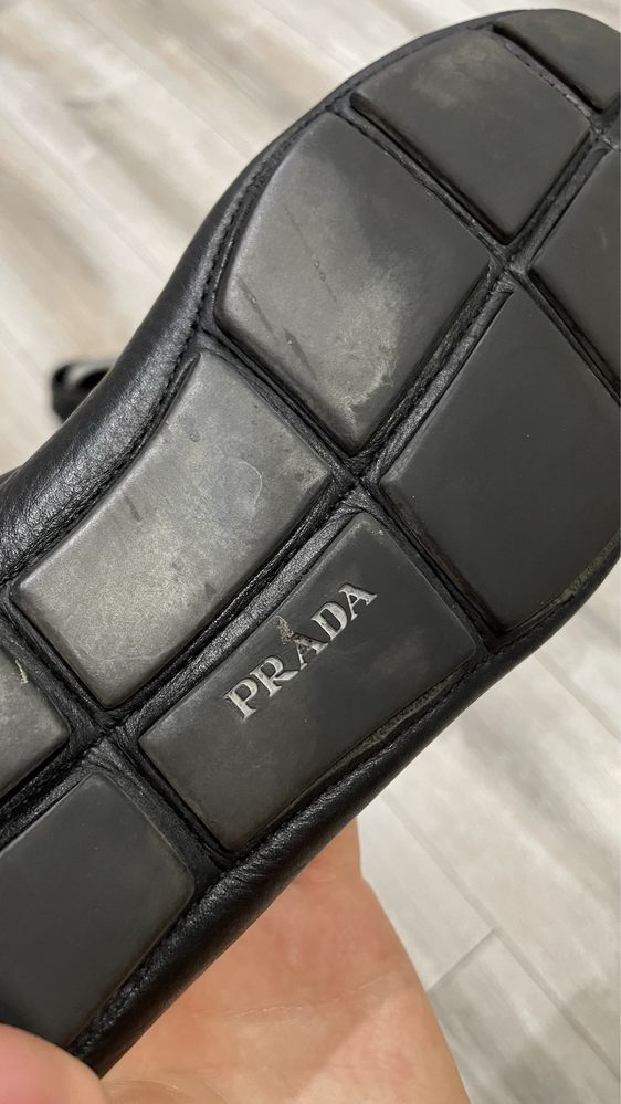 Чоловічі шкіряні мокасини Prada 43-44 р.