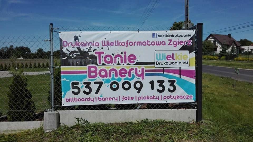 Druk na siatce mesh druk wielkoformatowy. Drukarnia w Zgierzu