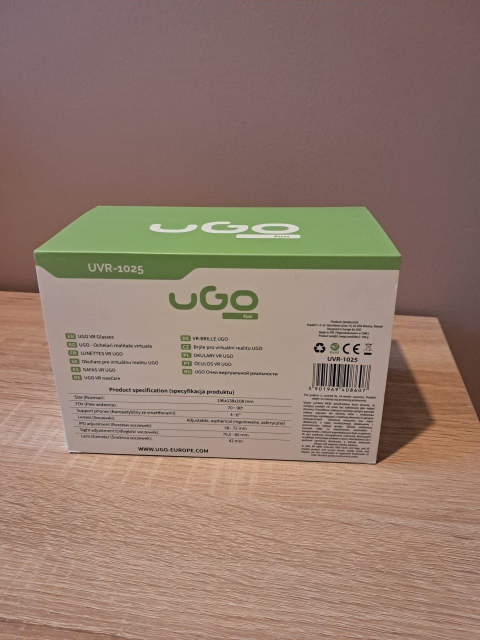 Gogle VR UVR-1025