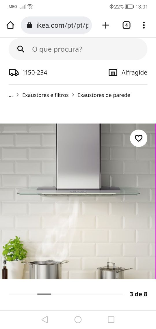 Vidro exautor Ikea Balanserad