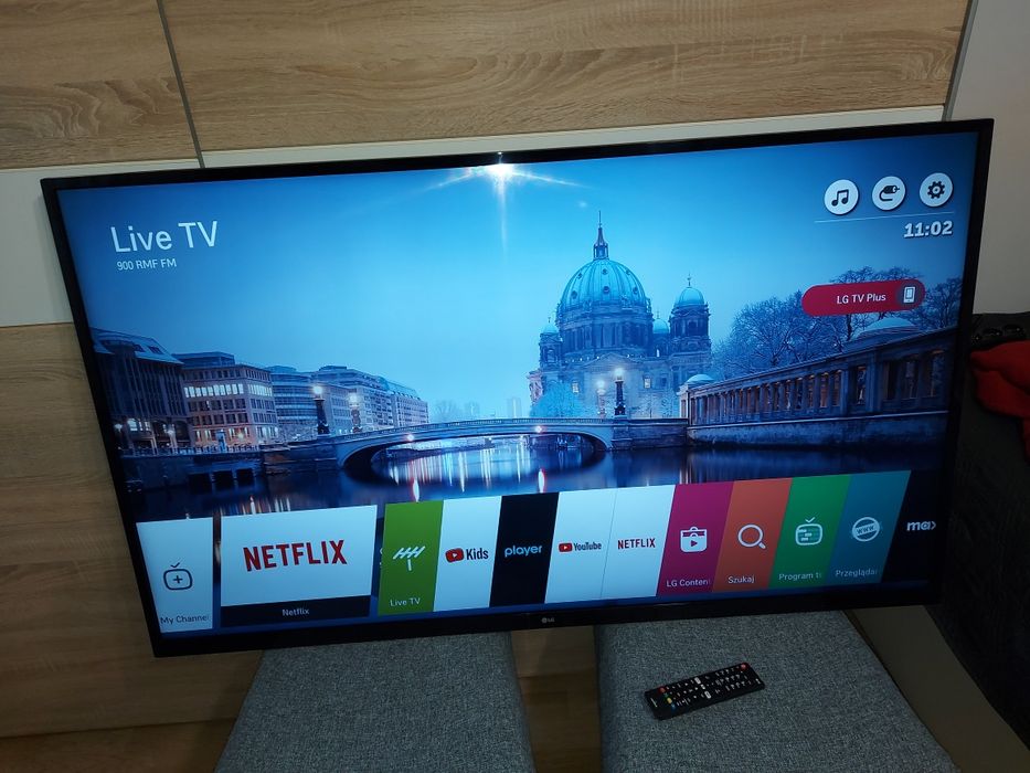 LG smart tv 55 WebOs sztuczna inteligencja Hdr 4k Wi Fi bt. jak nowy t