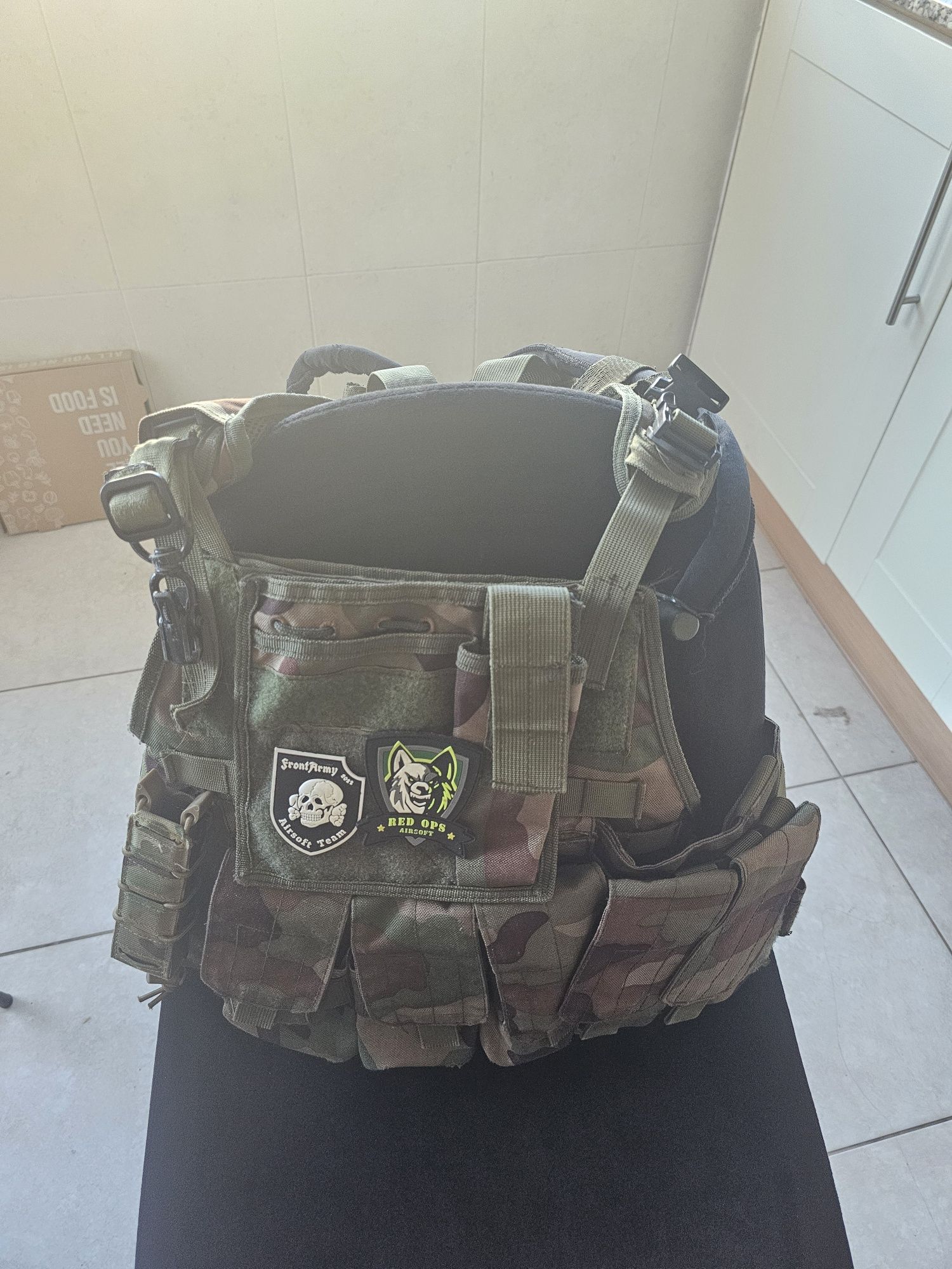 Materiais de Airsoft.
