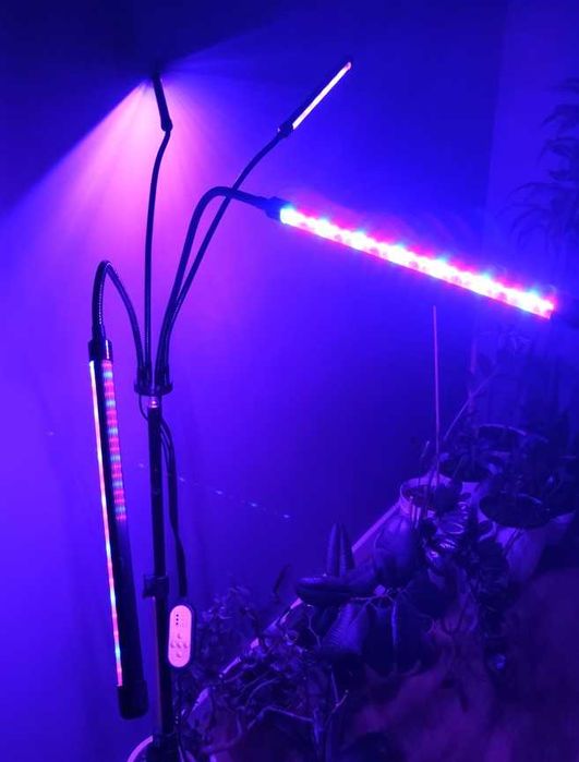 Lampa do Uprawy Wzrostu Roślin Panel x 4 Timer dla Doświetlania Pilot