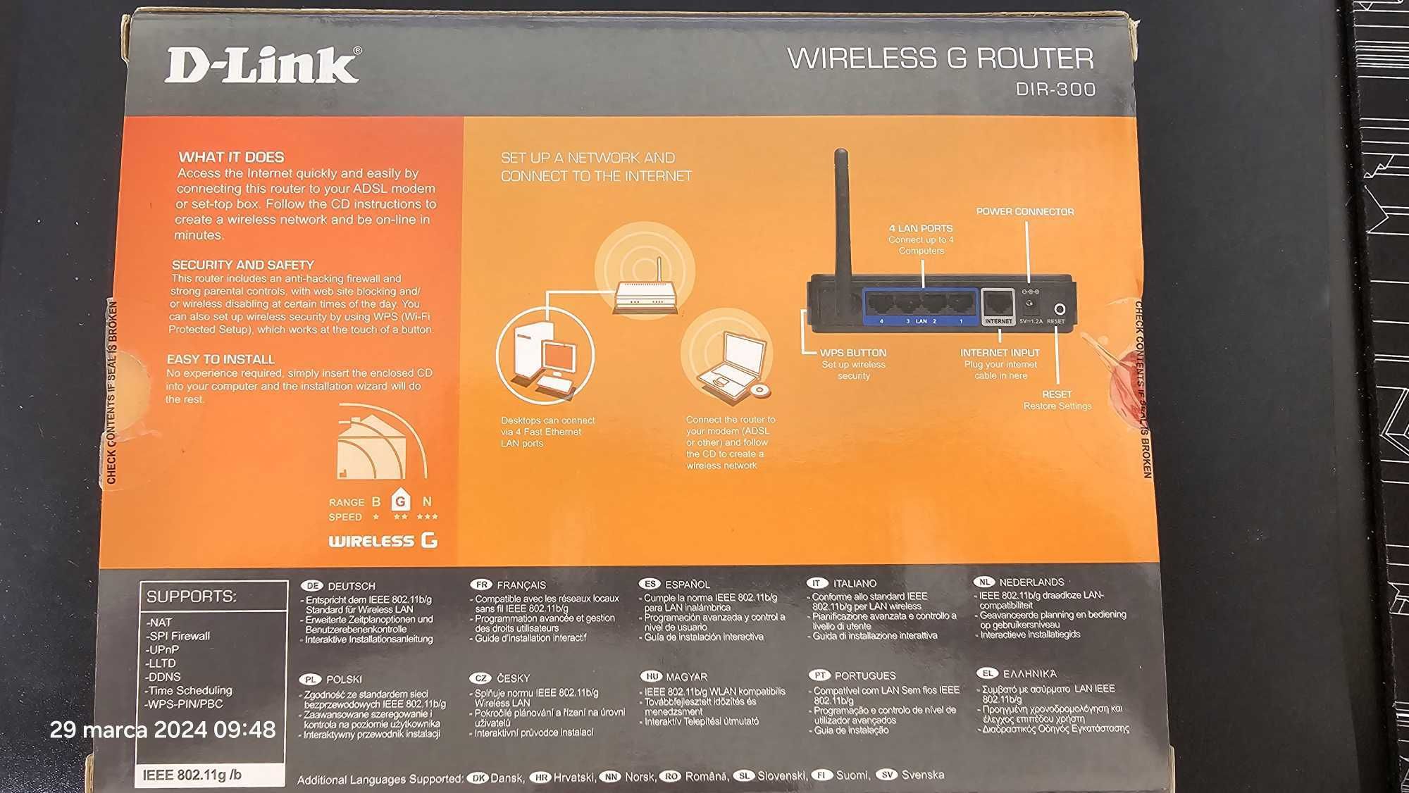 D-Link Wireless G Router DIR-300 używany stan bdb