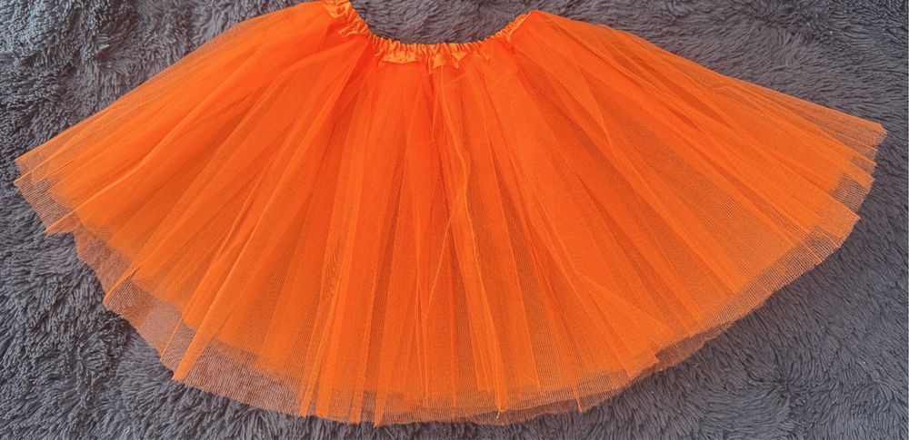 Pomarańczowa spódniczka tiulowa tutu