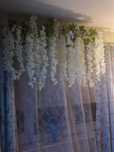 Wisteria glicynia sztuczna girlanda kwiatowa dekoracja 12 sztuk