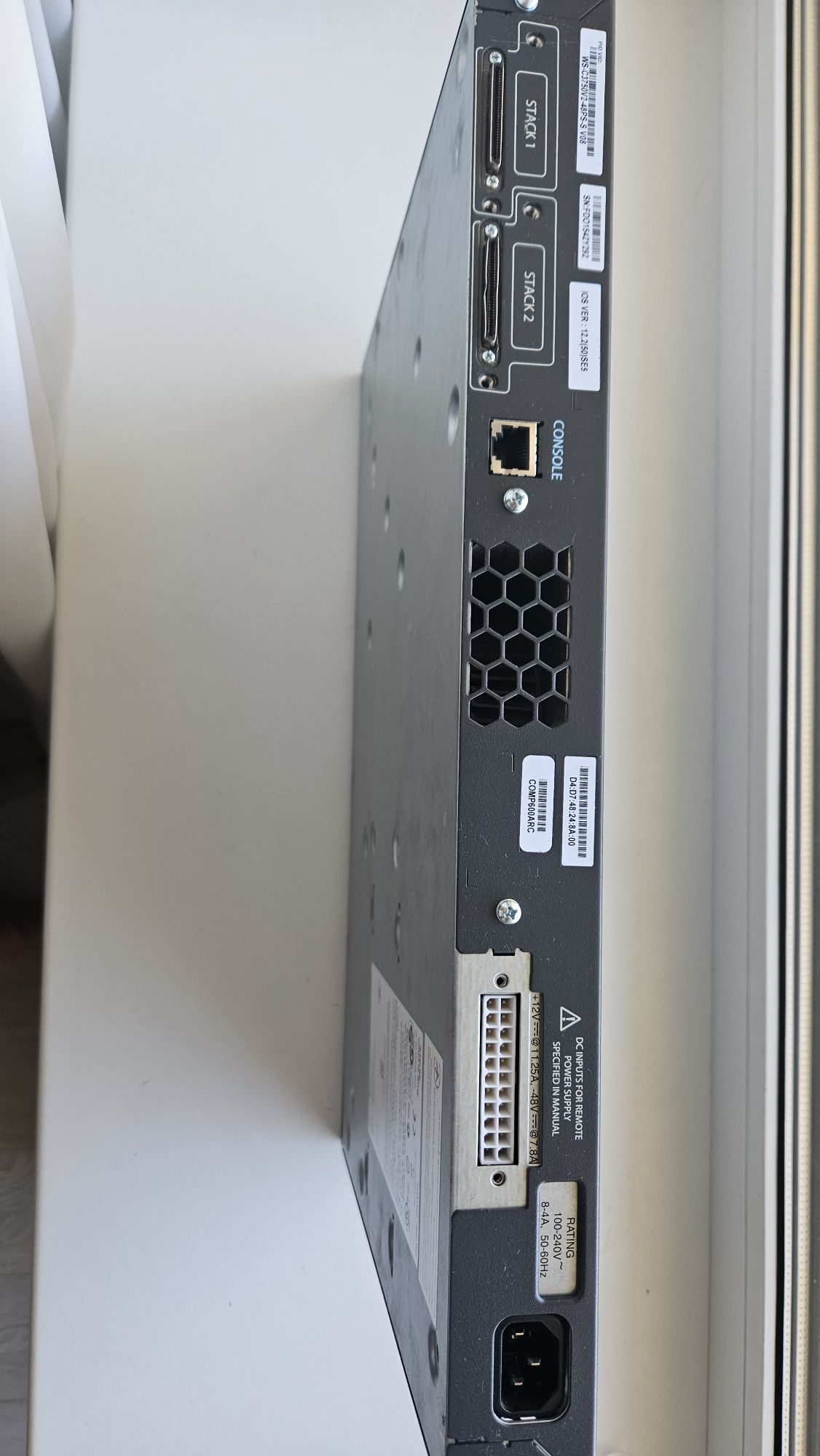 Комутатор Cisco WS-C3750V2-48PS-S