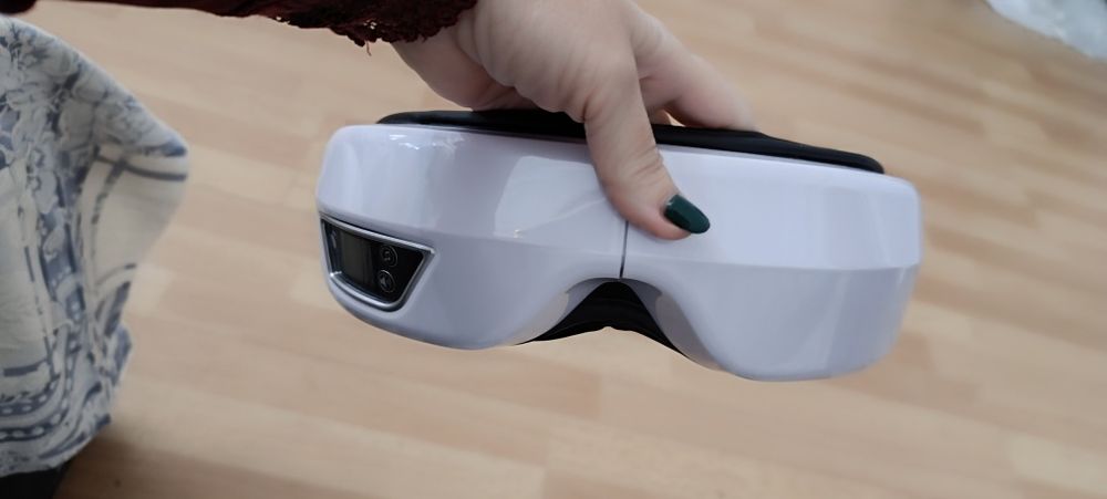 Massajador de olhos inteligente com vibração e música e volume