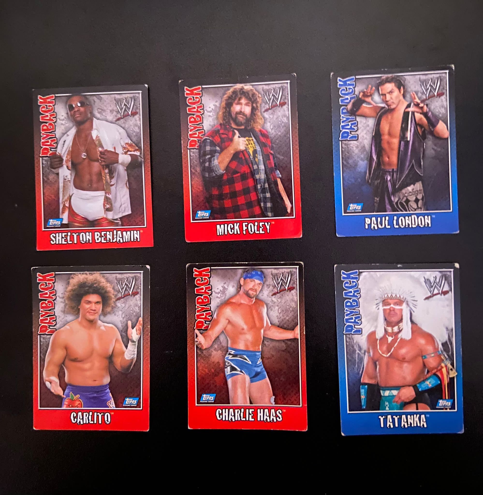 Vendo coleção de cartas WWE Payback (57 cartas)