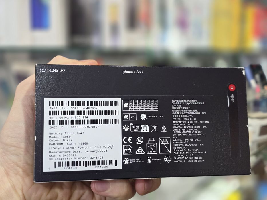 Смартфон Nothing Phone 3a pro 8/128GB 12/256 Black