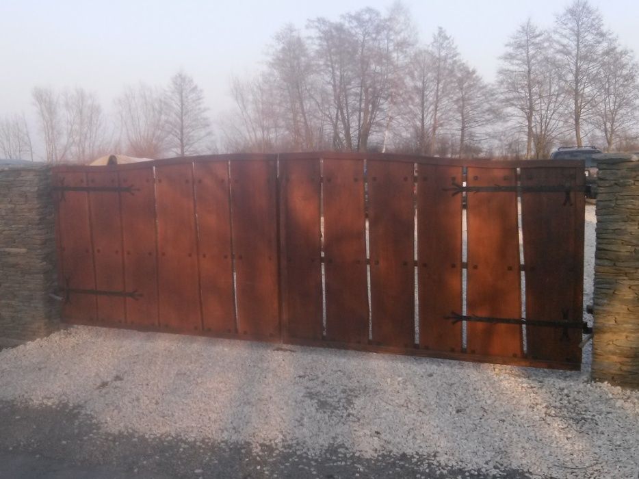 PŁOT, Ogrodzenie drewniane, MODRZEW