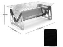 Składny grill wielorazowy/wielofunkcyjny. INOX