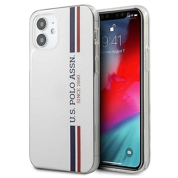 Etui U.s. Polo Assn. Tricolor Collection na iPhone 12 mini - białe