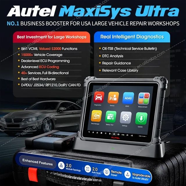 Máquina de diagnóstico Autel MaxiSYS Ultra + VCMI entrega IMEDIATA