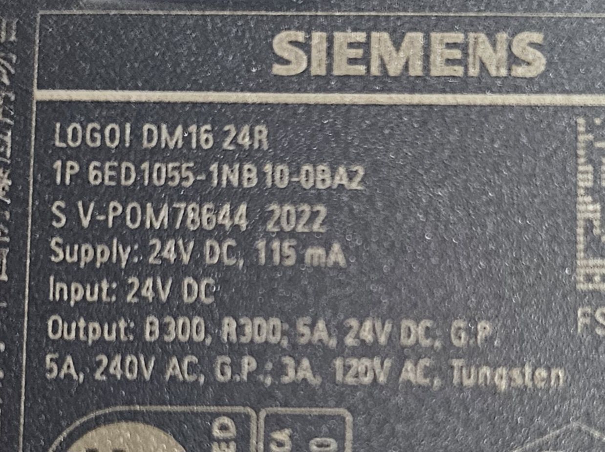 Siemens Logo 6ED1055-1NB10-0BA2 Moduł wejść wyjść  DM16 24R