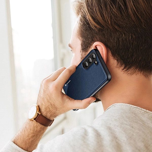 Etui Fino Dux Ducis Nylonowe Pokrycie do Samsung Galaxy S23+ niebieski