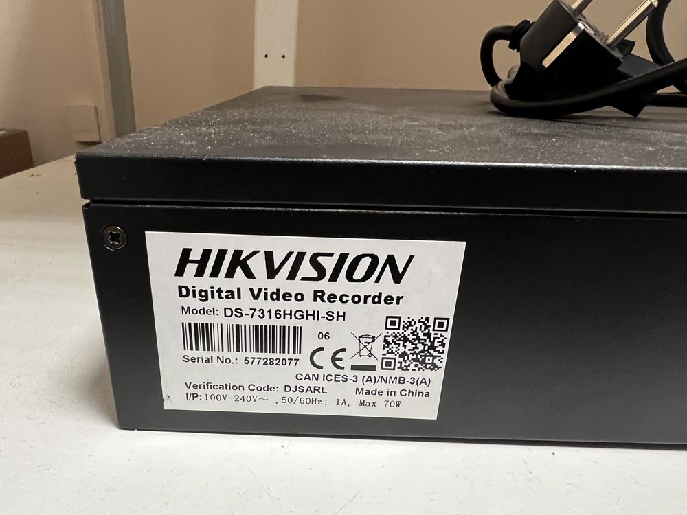 Sprzedam Rejestrator 16-kanałowy  HIKVISION DS-7316HGHI-SH