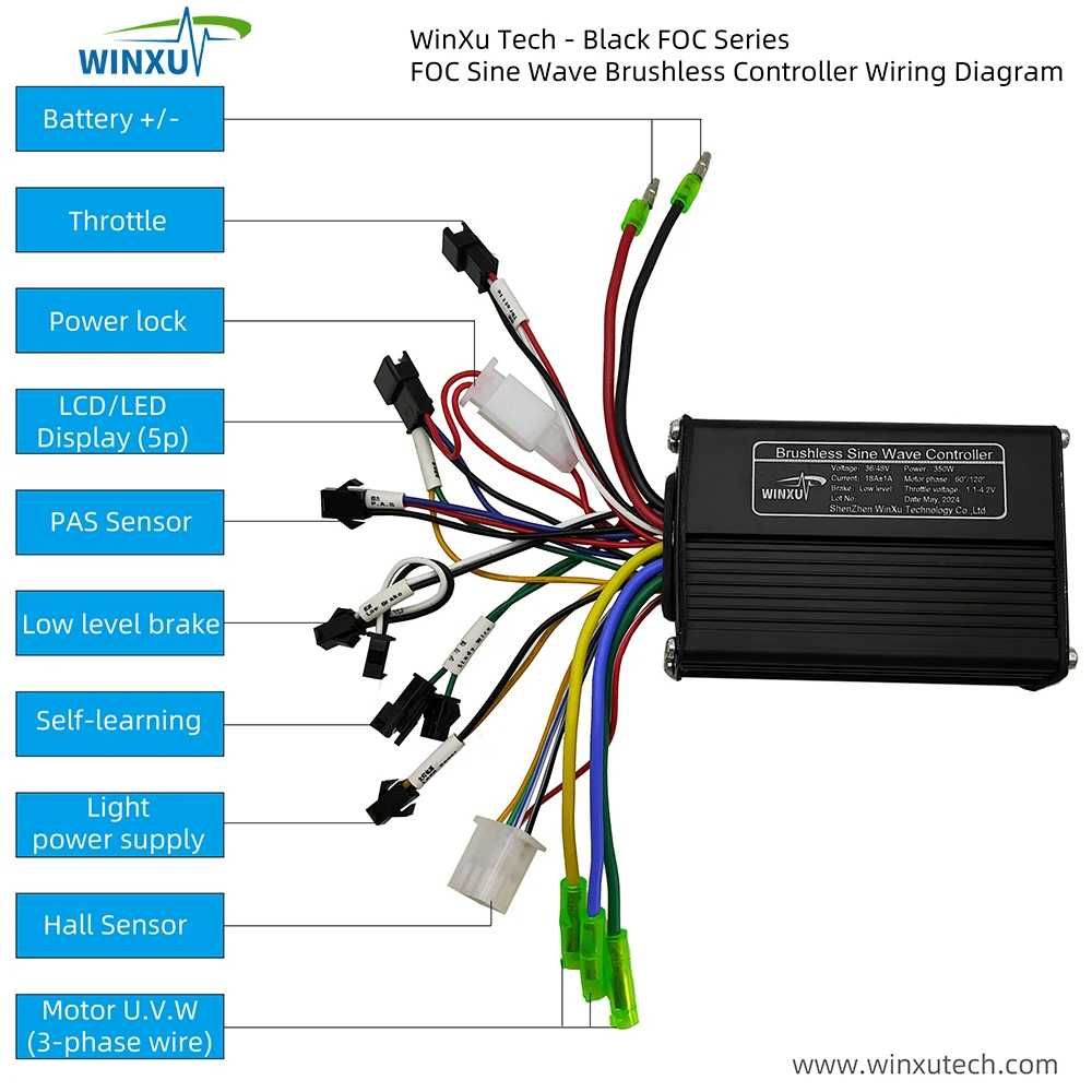 36v 48v 500w 25a controlador de driver 
motor onda senoidal s810 810