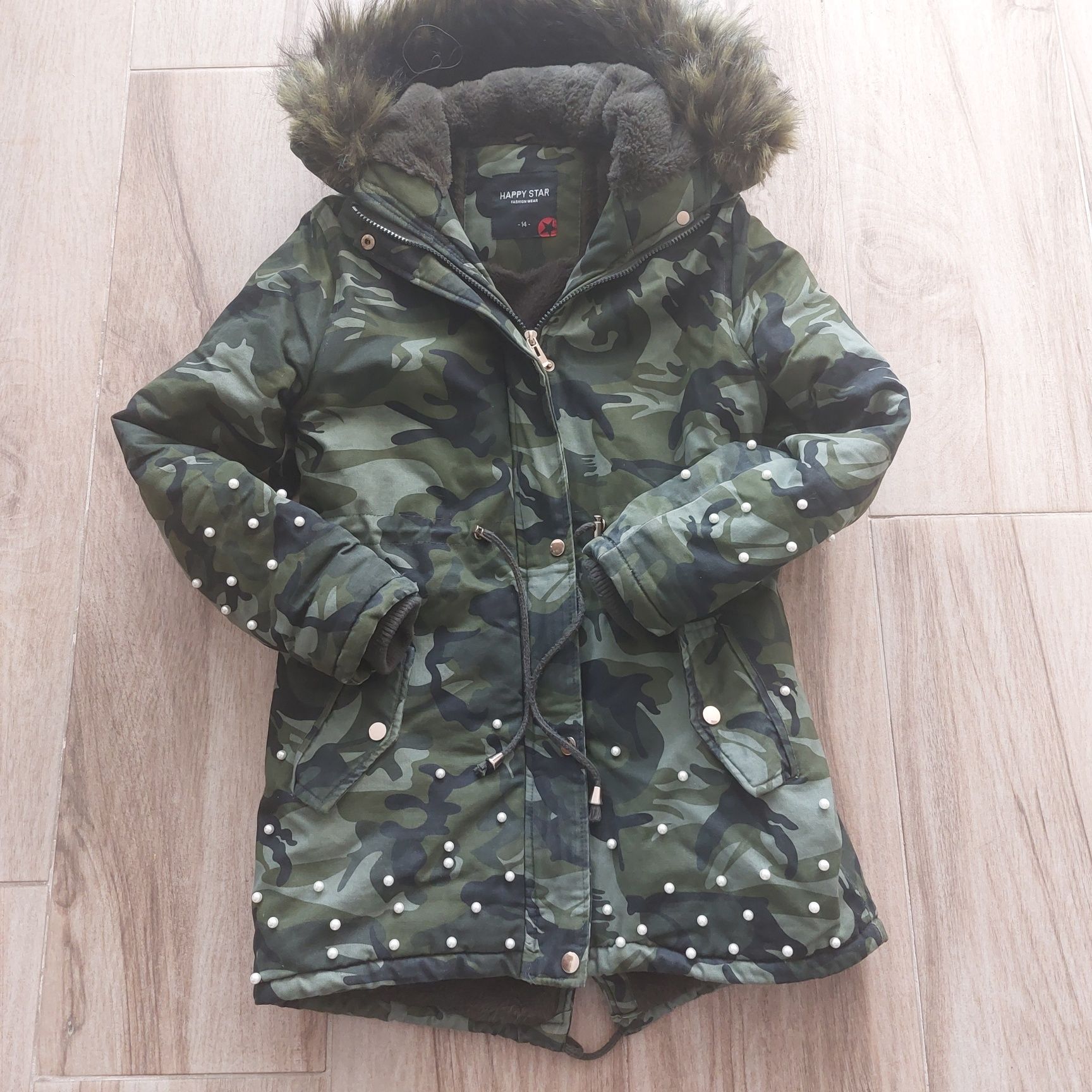 Kurtka zimowa parka rozmiar 158