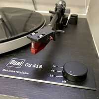 Gramofon DUAL CS 418 (jak nowy) dużo płyt gratis