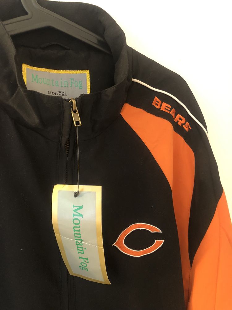 Nowa kurtka wiatrówka NFL Bears zipper by mointain fog xxl