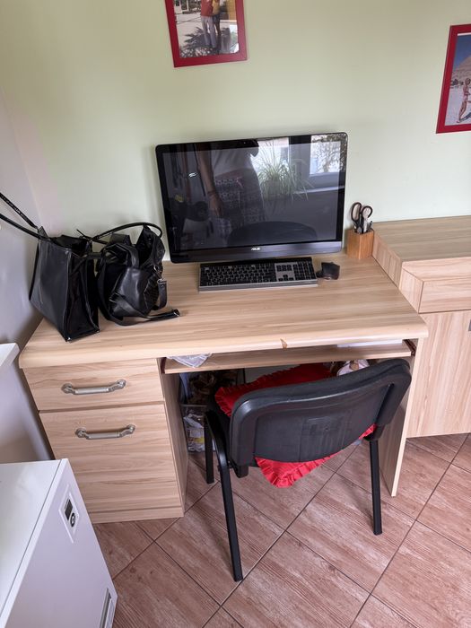 Biurko regał meble sosnowe szafka komoda