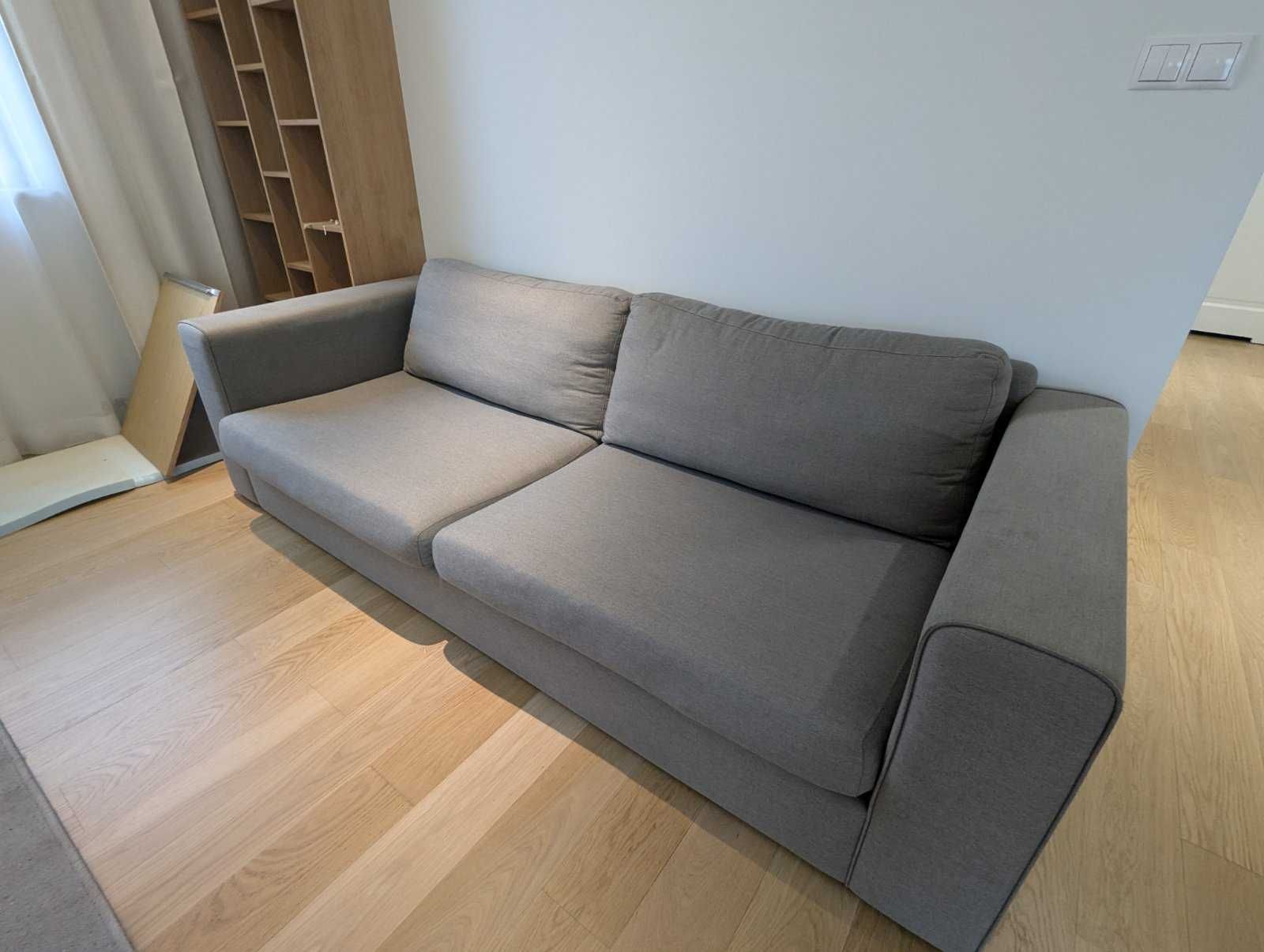 Sofa 3-osobowa (nierozkładana) (szara)