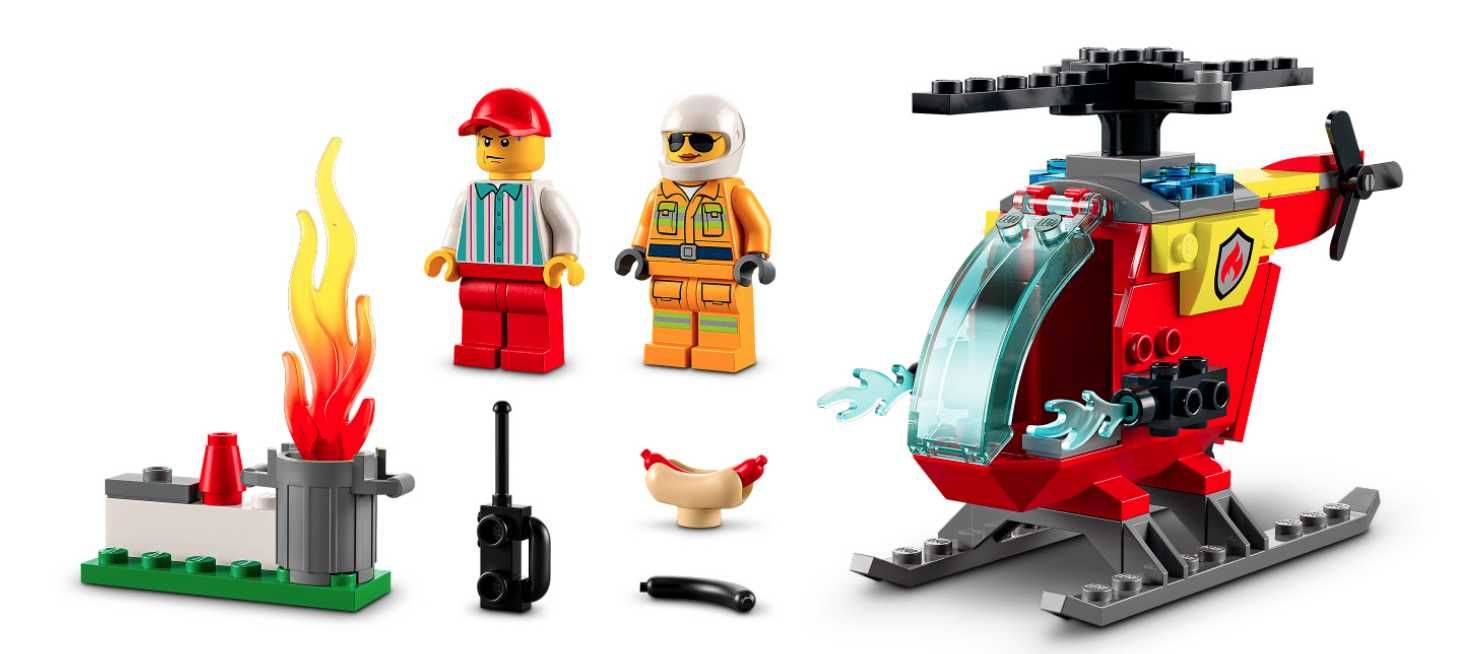 LEGO CITY helikopter strażacki 60318