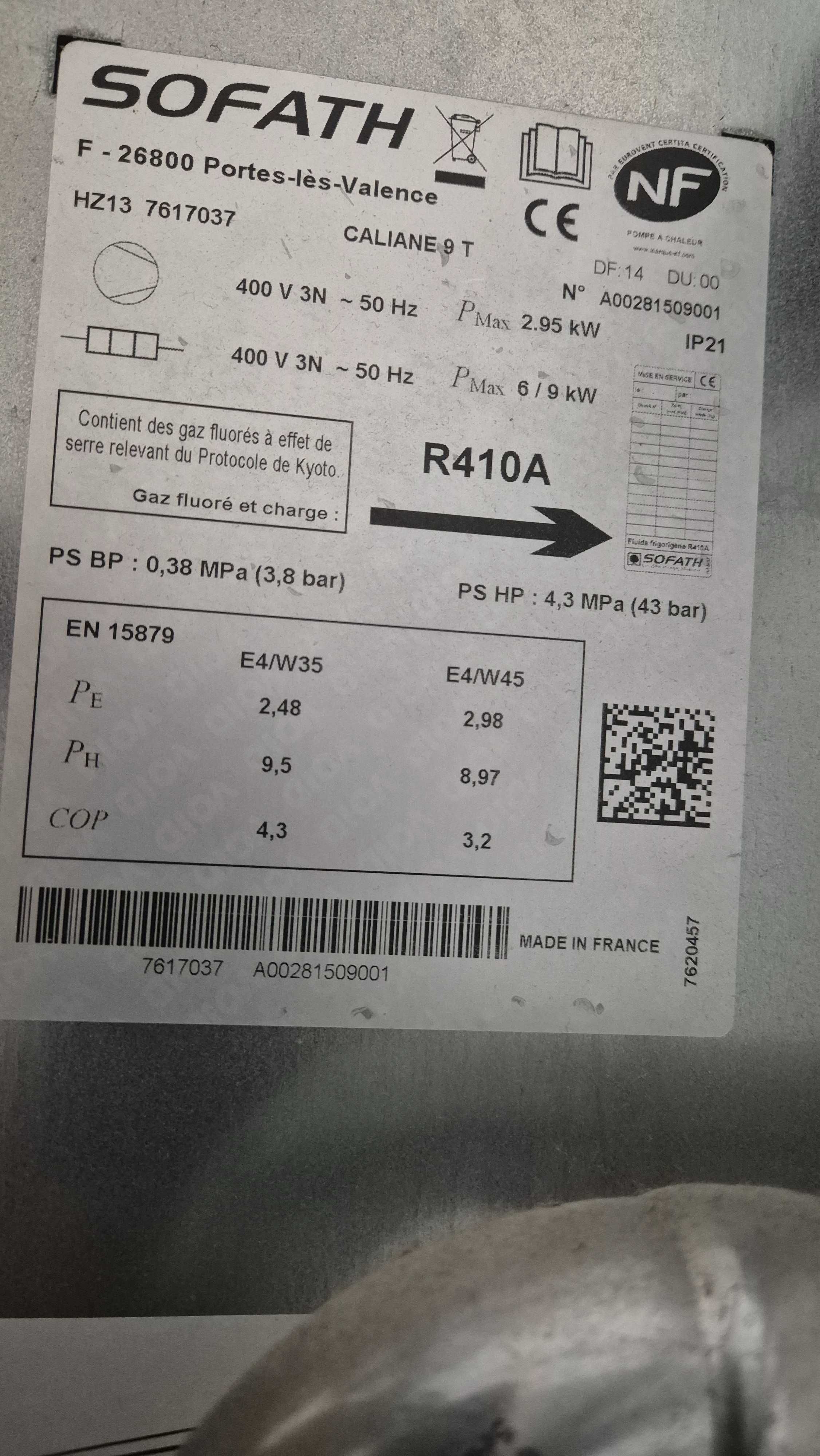 Pompa ciepła SOFATH