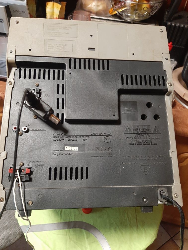 Wieża Aiwa CX,-JN1 potęga Bass radio I aux sprawne bez kolum i pilo