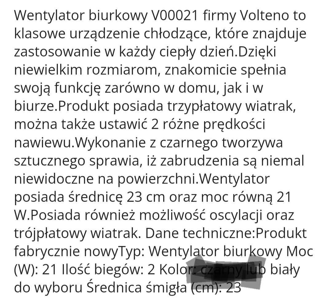 Wentylatory biurowe 2 szt