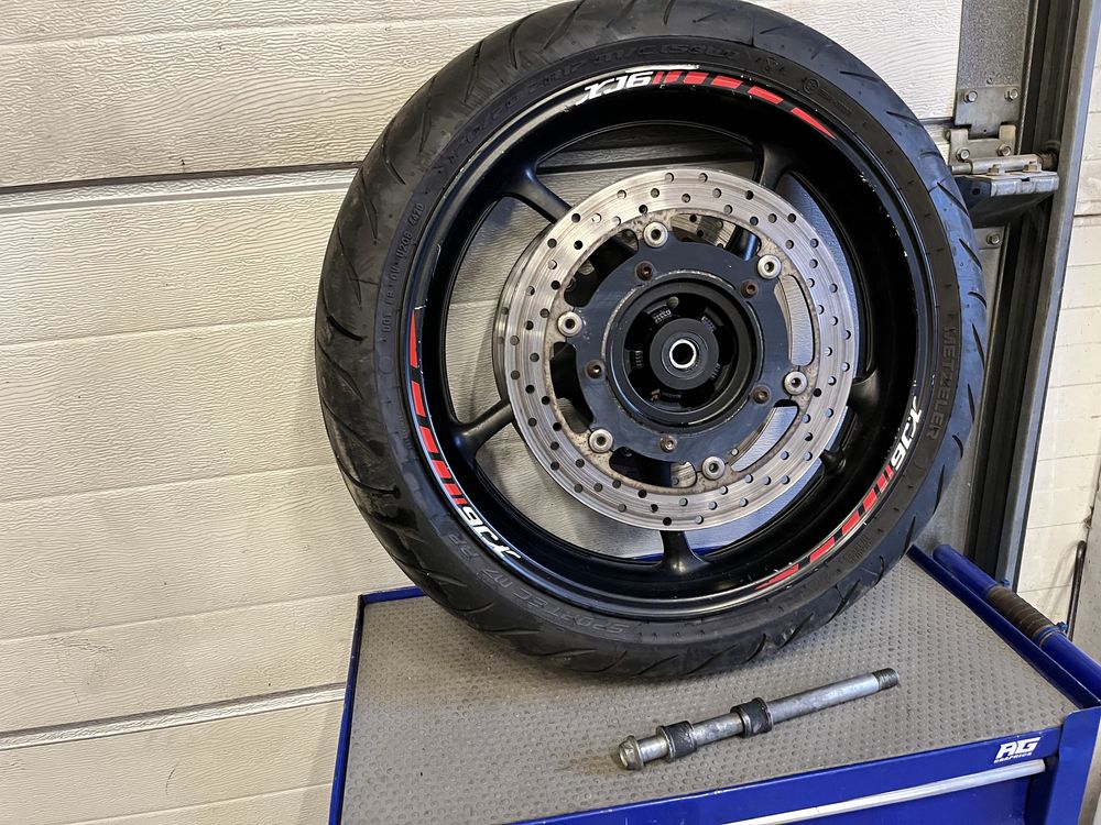 Koło yamaha xj6n felga tarcze hamulcowe oś