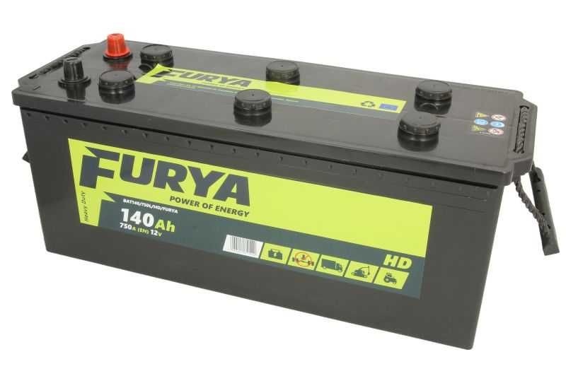 Lublin - Nowy akumulator FURYA 140Ah 950A 12V Ciężarowe Budowlane