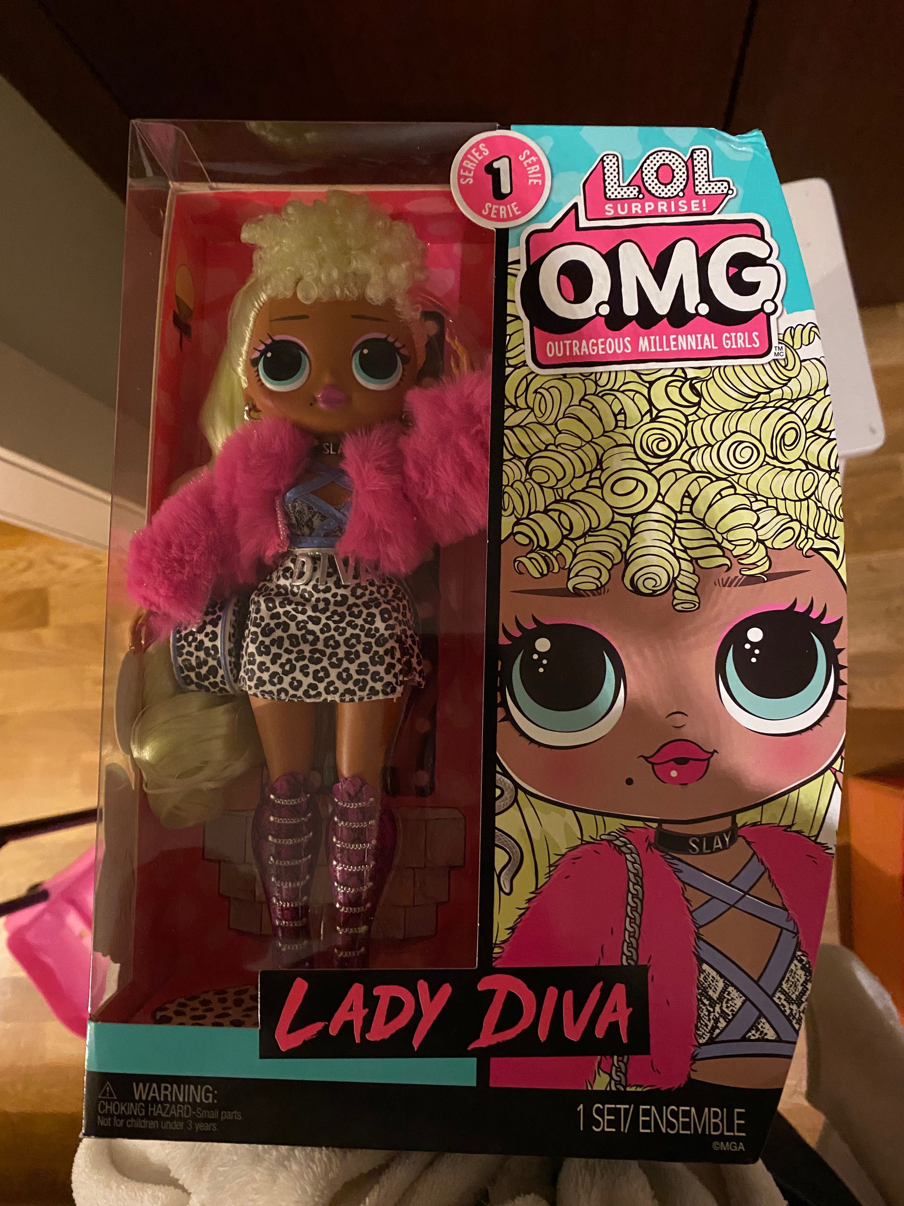 LOL Surprise OMG Serie 1: Lady Diva - Edição Limitada, boneca 30cm