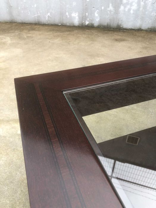 Mesa de apoio em madeira maciça de mogno, estilo inglês em bom estado