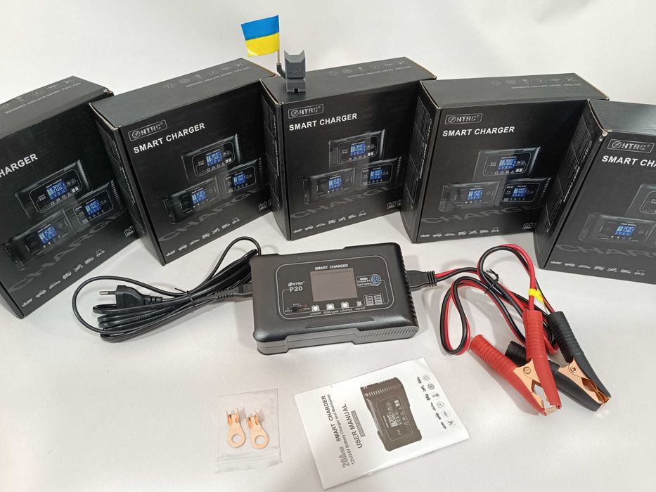 Зарядний блок Smart Charger HTRC P20 для АКБ LiFePO4, Li-ion, AGM, GEL
