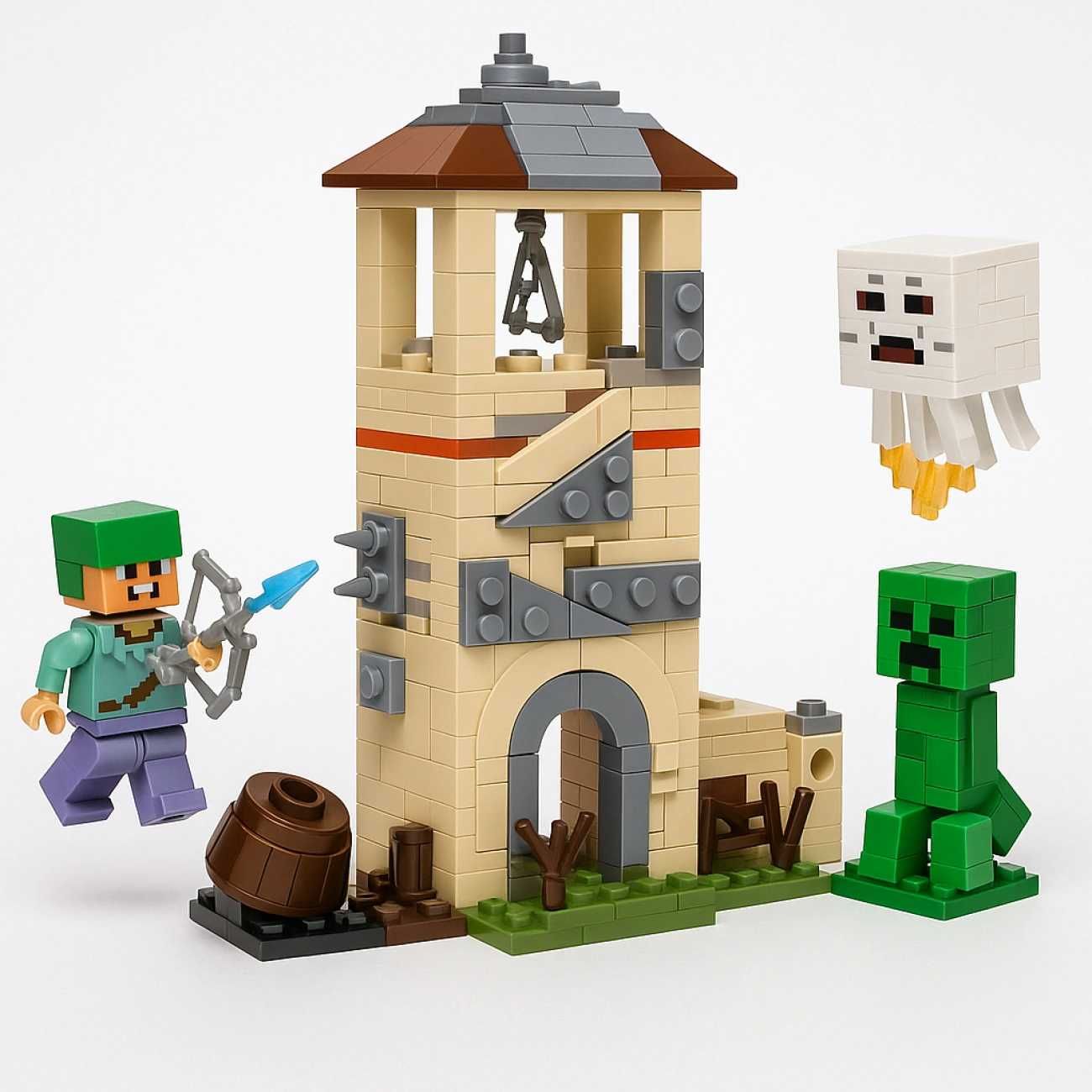 Бойовий набір MG1335B «Битва за кубічну вежу» LEGO Minecraft 292 дет