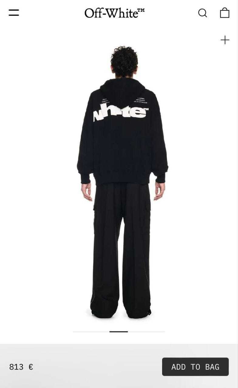 Bluzy meskie z kapturem Off White Super Premium sklep OUTLET