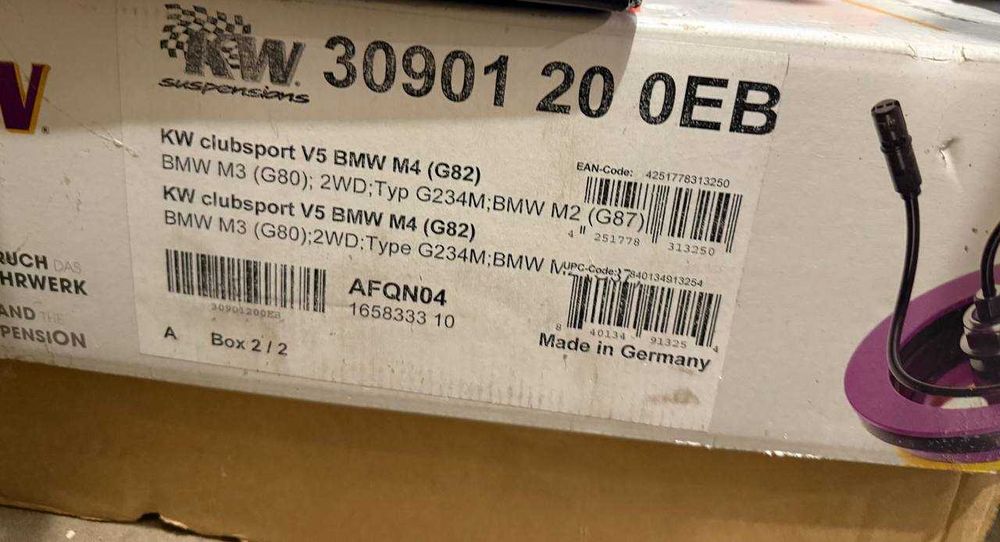 Комплект койловерів KW V5 Clubsport 30901200EB